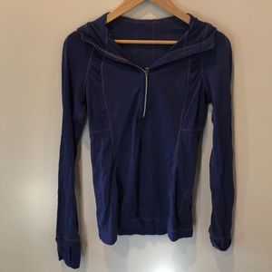 LULU LEMON PURPLE HALF ZIP